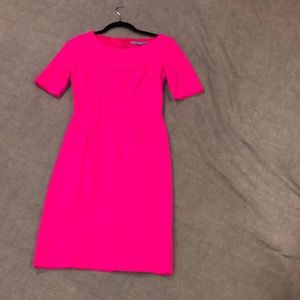 Antonio Melani Hot Pink Fitted Work Dress